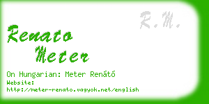 renato meter business card